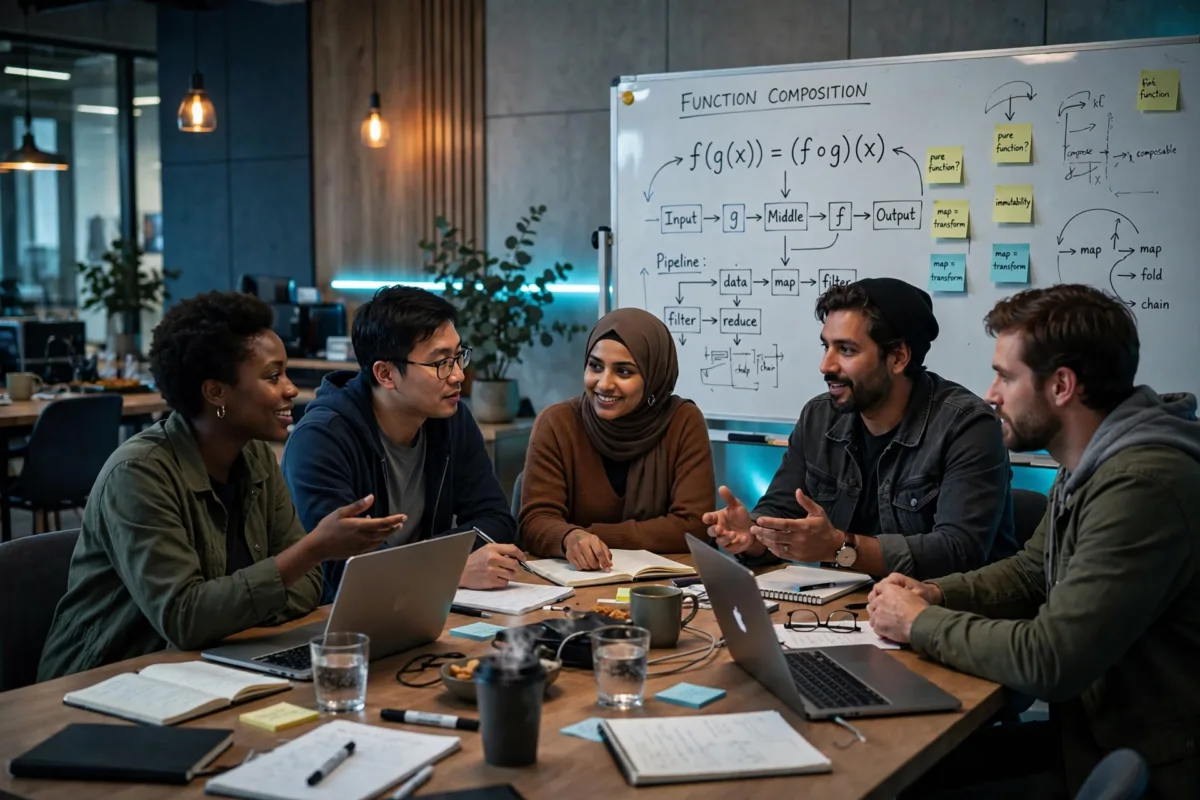 Comunidad de programadores funcionales compartiendo código